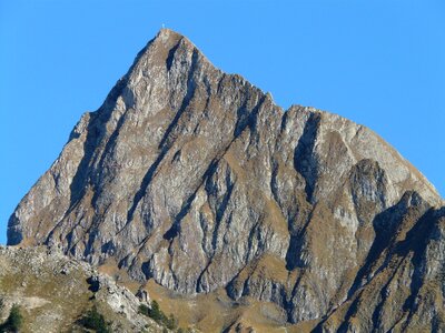 Cross hiking mountaineering photo