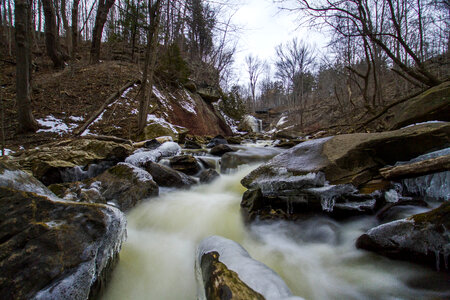 Rapids and river scene in the wild photo