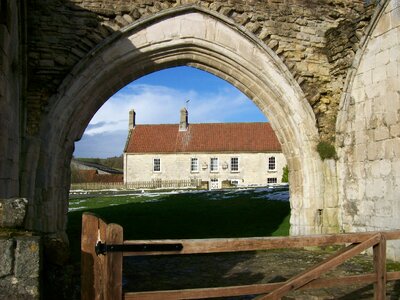 Priory entrance architecture photo