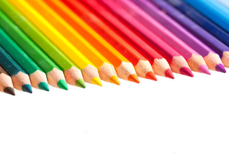 Row of Color Pencils photo