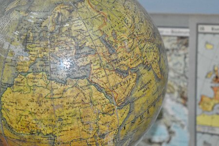 Map geography globe