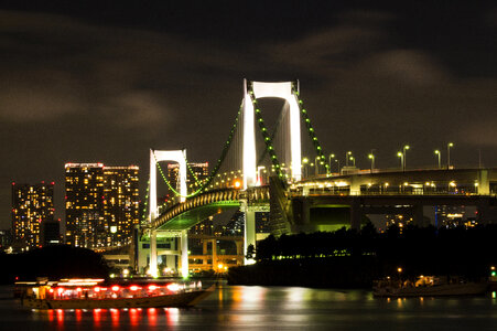 6 Night view of Rainbow Bridge photo