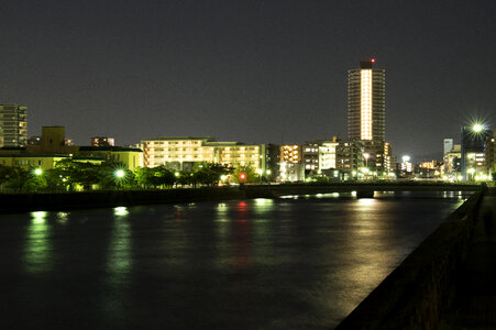 Night view of Fukuoka photo