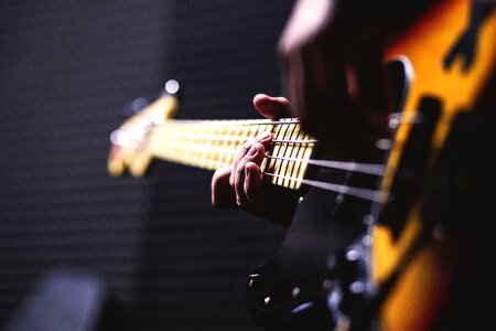 Guitar hand music photo