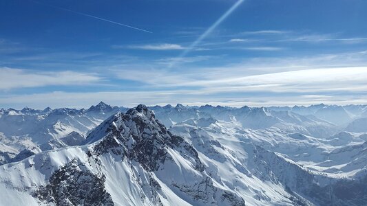 Adventure blue sky climb
