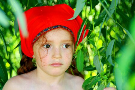 Little red riding hood forest story photo