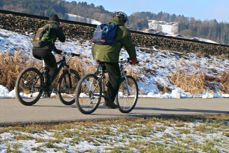 Mountain bike cycle path bicycle path