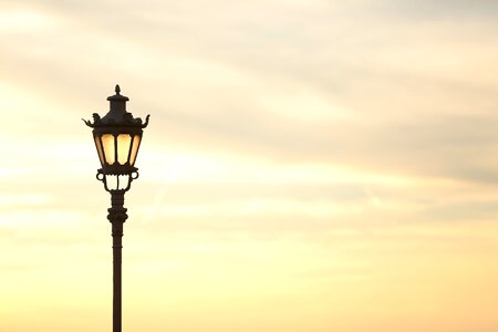 Sunshine cast iron lamp photo