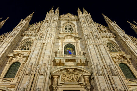 Perspective View of Duomo Milano photo