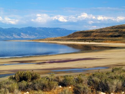 Great Salt Lake in Utah, USA photo