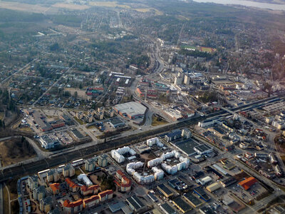 Aerial view of Kerava, Finland photo
