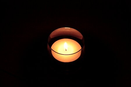 Wax candle glass atmosphere