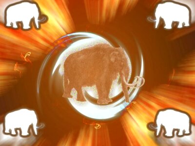 Artistic image mammoth