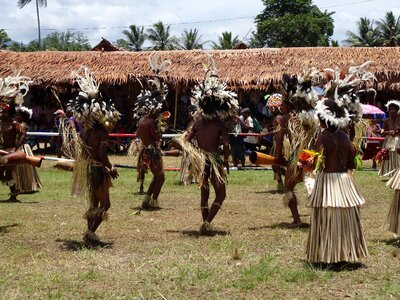 Warriors tribal dancers photo