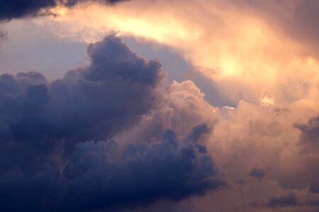 Clouds cloudy sky glow photo