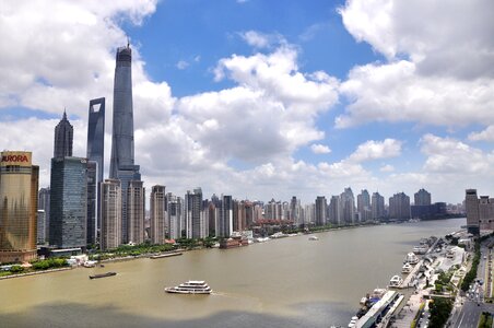 Street the bund the scenery photo