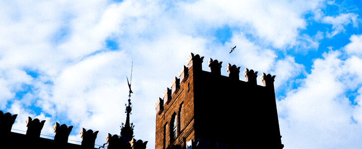 Castle Against Blue Sky photo