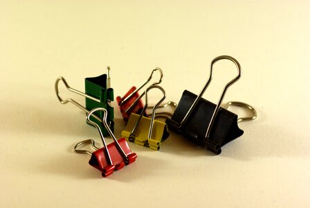 Foldback clips mulberry jam colorful