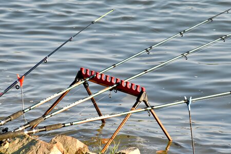 Coastline fishing gear fishing rod photo