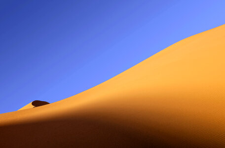 Dune of sand in the desert photo