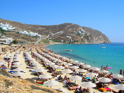 Elia Beach, Mykonos island, Greece photo