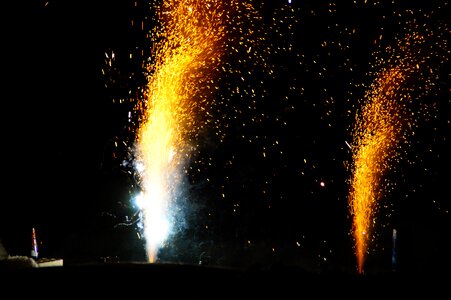 Night fireworks new year's day