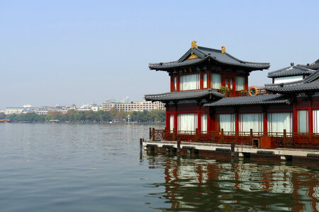 Pagoda at Xihu (West Lake) - Hangzhou, Zhejiang photo
