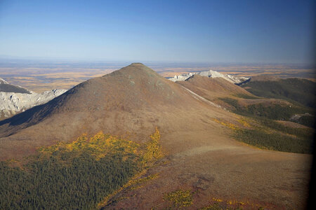 Aerial view of mountains in Yukon Flats National Wildlife Refuge-5 photo