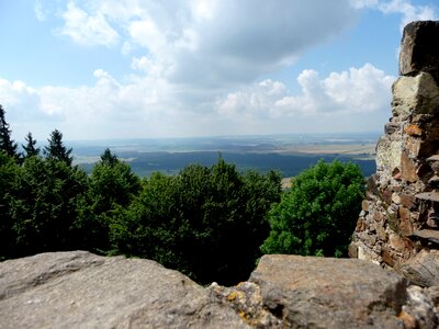 Castle lichnice clouds landscape