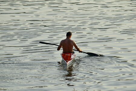 Canoe canoeing handsome photo