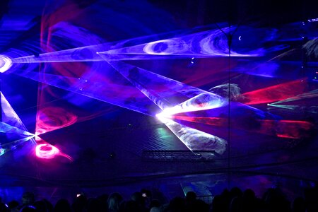Laser light show dance