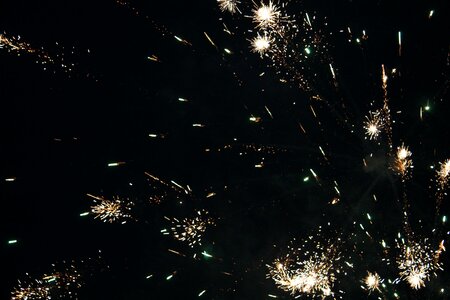New year's day radio shower of sparks