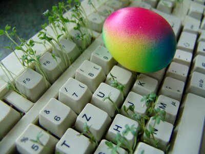 Keyboard computer easter