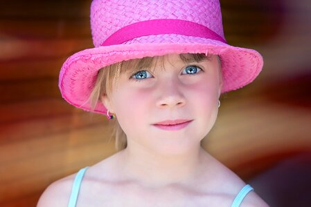 Girl hat face
