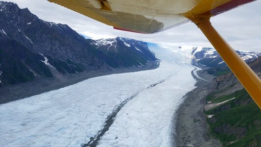 Aeroplano glacier overlooking photo