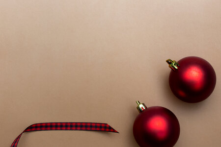 Red Christmas Baubles photo