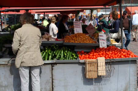 Market vegetables woman