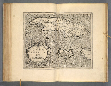 Map of Cuba by Cornelius van Wytfliet in 1597 