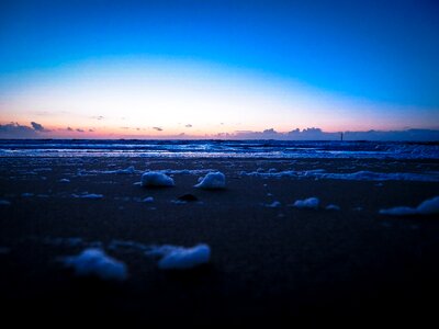 Sunset sea baltic sea photo