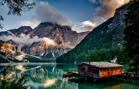Majestic Mountain and Lake landscape
