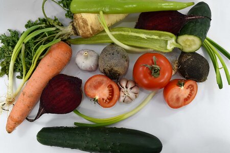 Beetroot celery chili photo