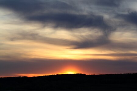 Sunset sky clouds photo