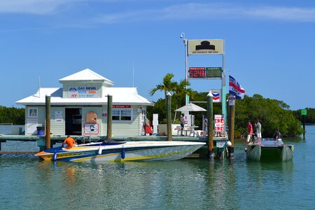 Fuel dock boat nautical
