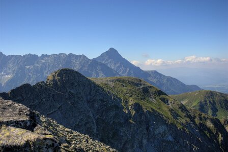 Top view mountains view photo