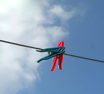 Clothes line sky photo