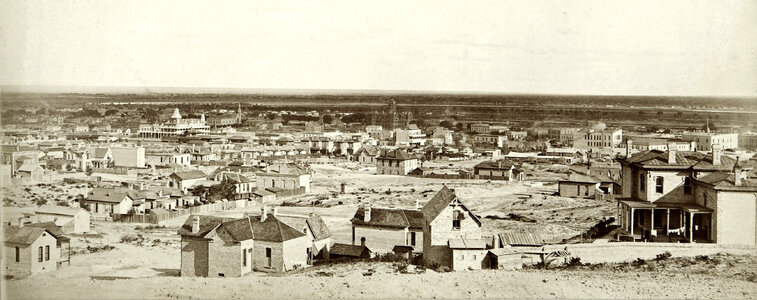 El Paso Cityscape in 1880 in Texas photo