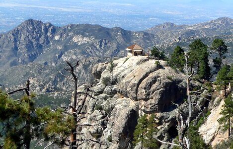 Mountaintop valley ravine photo