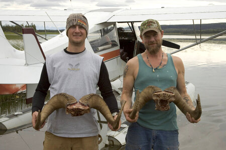 Men with skull and horns at Tetlin National Wildlife Refuge photo