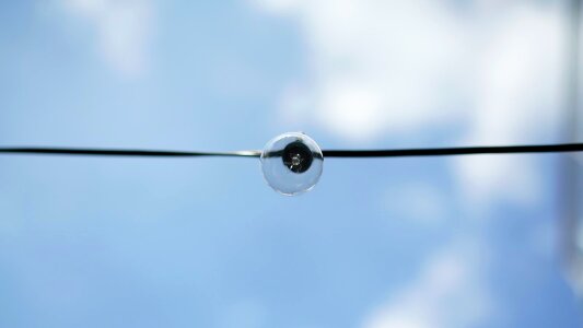 Blue Sky light bulb flight photo