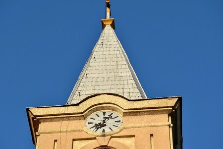 Analog Clock ancient architectural style photo